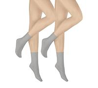 Hudson Calzini da donna (confezione da 2) Grigio (argento 0502). 35-38