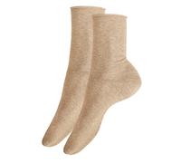 Hudson Only 2-Pack Rollrand Calzini, Beige, 35-38 (Pacco da 2) Donna