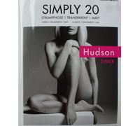 Hudson Donne Simply 20, Pacco Risparmio 2 Strumpfhosen Trasparenti Opache 20den