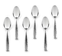 Hudson Essentials Demitasse Martellato Cucchiaini da espresso, 11,7 cm, mini cucchiaini da caffè, in acciaio inox 18/10, per dessert, caffè, tè, set da 6