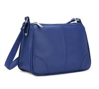 Hudson & James Borsa a tracolla da donna in vera pelle per tutti i giorni, Blu reale