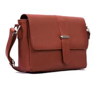 Hudson & James Borsa a tracolla da donna in vera pelle per tutti i giorni, Borgogna