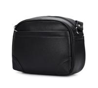 Hudson & James Borsa a tracolla da donna in vera pelle per tutti i giorni, Nero , M