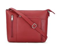 Hudson & James Borsa a tracolla da donna in vera pelle per tutti i giorni, Rosso