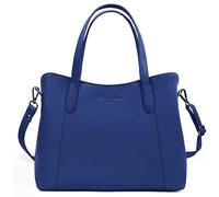 Hudson & James Borsa tote da donna in vera pelle | Elegante borsa a tracolla grande per ufficio, lavoro, viaggi, shopping e uso quotidiano | Elegante e durevole borsa alla moda, Blu reale