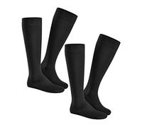 Hudson - Only Doppelpack, Calzettoni da uomo, nero (schwarz (black 0005)), 39/42