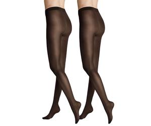 Hudson Simply 40 - Collant da donna, Pacchetto di 2, colore marrone (dunkelbraun 0771), taglia 42/44