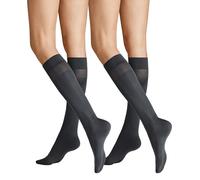 Hudson Simply 40 Doppelpack Calzettoni, 55 den, Grigio (Anthrazit 0545), (Taglia Produttore: 35/38) (Pacco da 2) Donna