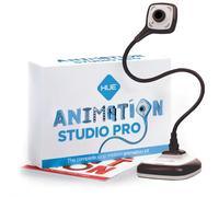 HUE Animation Studio Pro Stop Motion Kit (Full HD 1080p, Camera flessibile, Software, Libro) per Windows/macOS (Nero)