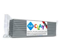 HUE Clay (Prima Newplast) 500g, Grigio - Pasta modellabile Solida, Riutilizzabile, Che Non Si secca, a Base di Olio per Animazione in Stop Motion, hobbisti e scultori, barretta Monocolore a Strati
