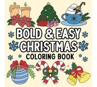Hue Coloring Bold and Easy Christmas Coloring Book (Tascabile)