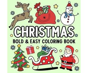 Hue Coloring Christmas Bold and Easy Coloring Book (Tascabile)