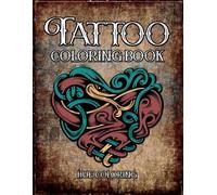 Hue Coloring Elizabeth Huffman Tattoo Coloring Book (Tascabile)