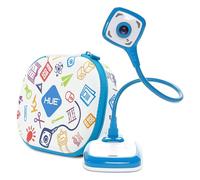 HUE HD Pro Visualizzatore di Documenti/Telecamera USB, Blu, Custodia Bianca | Fotocamera flessibile per insegnanti, Full HD 1080p, microfono integrato e luci LED, Windows / ChromeOS / MacOS / iPadOS 17+