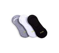 HUE Women's Air Cushion No-Show Liner Socks, 3-Pair