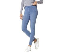 HUE Women's Game Changing Denim High Rise Legging, Classic Light Wash, Small