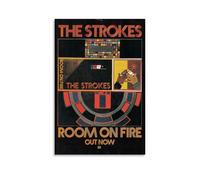 HUEAEHAHE Poster decorativo su tela, motivo: The Strokes Room on Fire, stampa artistica da parete, 50 x 75 cm, senza cornice