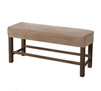 Hueborne Copri Panca in Velluto Morbido, Elastico e Spesso; Rimovibile e Lavabile in Lavatrice; Antiscivolo ed Elastico.(Taupe,M)