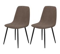 Hueborne Coprisedie in Velluto, 4 Pezzi - Coprisedie Moderne Super Elasticizzate Senza Braccioli, Adatte for Sale da Pranzo, Cucine E Soggiorni(Taupe,2pcs)