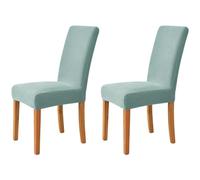 Hueborne Eleganti Coprisedie Elasticizzate in Jacquard, Confezione da 2: Lavabili, Adatte for L'arredamento della Casa, del Soggiorno E for Cerimonie.(Amy Green)