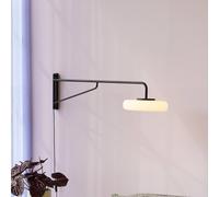 Hübsch Applique a LED Sway, nera, profondità 120 cm, metallo Hübsch