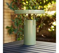 HÜBSCH Lampada da tavolo LED ricaricabile BringMe, verde, altezza 28 cm Hübsch