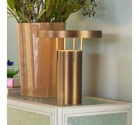 HÜBSCH lampada LED da tavolo a ricarica BringMe, ottone brunito, 28 cm Hübsch