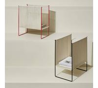 Hübsch portariviste Stringa, cotone, crema bianco/nero Hübsch