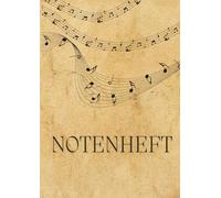 Hübsches Blanko Notenheft A4 für Musiker und Songwriter: Leeres Notenheft mit Notenlinien im DIN A4 Format, ideal für Musikkomposition und Songwriting, geeignet für Anfänger und Fortgeschrittene