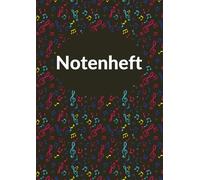 Hübsches Blanko Notenheft A4 für Musiker und Songwriter: Leeres Notenheft mit Notenlinien und Lineatur auf jeder Doppelseite im DIN A4 Format, ideal ... geeignet für Anfänger und Fortgeschrittene