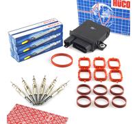 Hüco Centralina Tempo Luminosità + Bosch Candelette Elring Guarnizione Set per