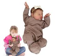 Huehkir Bambola in silicone di simulazione - Ragazza delle bambole appena nate addormentate da 19 pollici - Adorabili bambole appena nate morbide e realistiche che sembrano vere, i migliori regali