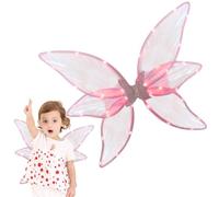 Huehkir trasparenti scintillanti - LED Wings Light up Wings | Costume da fata madrina di Halloween, luci delle Cosplay per la festa di Halloween Cosplay, di farfalla per bambini
