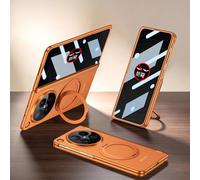 Hülle Custodia per Find N6 Cover + 360°Rotating Stand + Hinge + Privacy Film + Wireless Charge,Bumper Case per Oppo Find N6(7)