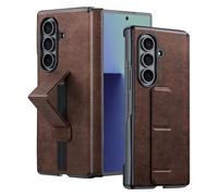 Hülle Custodia per Fold7 Cover + Hinge + Sliding Strap Kickstand,Pelle Bumper Case Slim Shell per Samsung Galaxy Z Fold7(2)