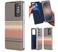 Hülle Custodia per Galaxy A37 Cover Smart View Window Wallet Case + Textured Leather,Folio Shell per Samsung Galaxy A37(1)