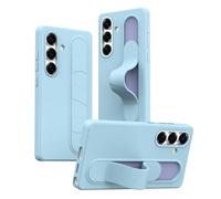 Hülle Custodia per Galaxy S26 Cover + 3 Pulsanti NFC Smart + Cinturino da Polso e Supporto + Anello Lente in Lega,Standing Grip Case per Samsung Galaxy S26(1)