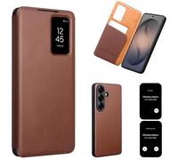 Hülle Custodia per Galaxy S26+ Wallet Cover Smart View Window Flip Case + Premium Leather,Folio Shell per Samsung Galaxy S26+(1)
