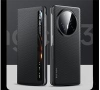 Hülle Custodia per Magic V3 Magnetic Flip Cover View Window + Wireless Charge,Carbon Fibre Folio Slim Case per Honor Magic V3(4)