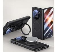 Hülle Custodia per Magic V6 Cover + Glass Film + Hinge + 360°Rotating Stand + Wireless Charge,Clear Case per Honor Magic V6(1)