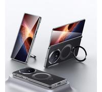 Hülle Custodia per Magic V6 Cover + Magnetic Ring Stand + Plating Frame + Wireless Charging,Pelle Bumper Case per Honor Magic V6(1)