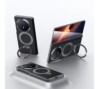 Hülle Custodia per Magic V6 Cover + Magnetic Ring Stand + Plating Frame + Wireless Charging,Pelle Bumper Case per Honor Magic V6(6)