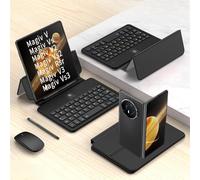 Hülle Custodia per Mate X7 Tastiera + Mouse + Adjustable Hinge Flip Case + Penna,Universale Book Cover Keyboard Kit per Huawei Mate X7(1)