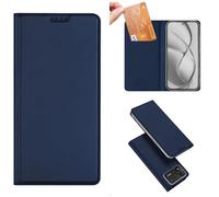 Hülle Custodia per Poco M8 Power Magnetic Flip Cover Wallet Case(Blu) | Cuir Folio,Built-in Stand