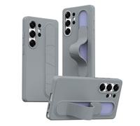 Hülle Custodia per S26 Ultra Cover + 3 Pulsanti NFC Smart + Cinturino da Polso e Supporto + Anello Lente in Lega,Standing Grip Case per Samsung Galaxy S26 Ultra(2)