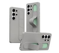 Hülle Custodia per S26 Ultra Cover + 3 Pulsanti NFC Smart + Cinturino da Polso e Supporto + Anello Lente in Lega,Standing Grip Case per Samsung Galaxy S26 Ultra(4)