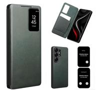 Hülle Custodia per S26 Ultra Wallet Cover Smart View Window Flip Case + Premium Leather,Folio Shell per Samsung Galaxy S26 Ultra(1)