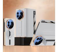 Hülle Custodia per X Fold5 Cover Magnetic Flip Pelle Luxury + Sliding Strap Kickstand + View Window,Folio Case Shell per vivo X Fold5(2)