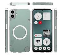 Hülle Frosted Translucent Cover per CMF Phone 1 Slim Custodia,Wireless Charging Skin Feel Bumper Case per Nothing CMF Phone 1(2)