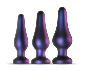Hueman Comets - set plug anale silicone 3 pezzi - viola